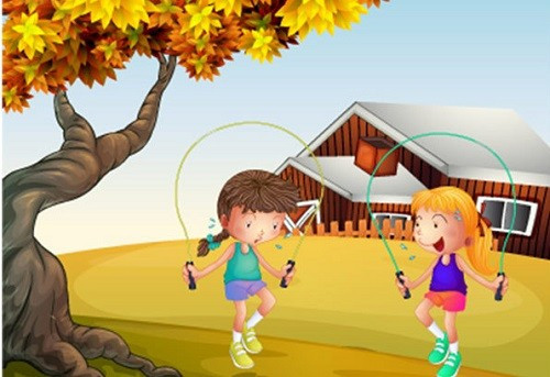 4. Nhảy dây: Nhảy dây là hoạt động được nhiều trẻ em yêu thích, đặc biệt là bé gái. Do vậy, bạn có thể sử dụng bài tập này để thúc đẩy chiều cao của bé. Khi nhảy dây, cơ thể của bé sẽ phải vươn dài, do đó, bé có thể phát triển tối đa vài cm mỗi khi thực hiện bài tập này. Ảnh: Shutterstock.