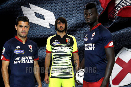 10. Áo thủ môn (giữa) của CLB Genoa (Italy).