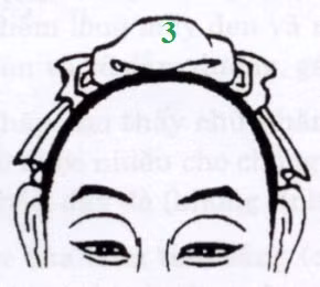 Trán như hình số 3 trên là trán có hình vòng cung, đây là dạng trán tiêu chuẩn dành cho nữ giới. Những người có trán này thường dịu dàng, thông minh, hiểu lòng người, biết cách cư xử. Nam giới có trán này tính tình sẽ lương thiện, hiền lành nhưng không có chí tiến thủ và thiếu khả năng sáng tạo.