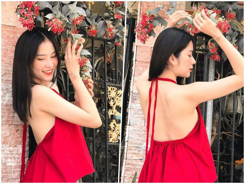 Một mẫu áo yếm cách tân được Nam Em lựa chọn. Ảnh: Arttimes.