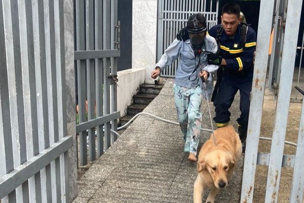 Công ty cáp điều khiển ở TP Thủ Đức cháy lớn, 1 phụ nữ mắc kẹt trong nhà vệ sinh Cong ty cap dieu khien o TP Thu Duc chay lon, 1 phu nu mac ket trong nha ve sinh