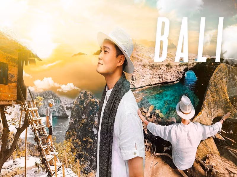 Anh chia sẻ những trải nghiệm lần đầu tiên khi đến Bali trong các video du lịch.