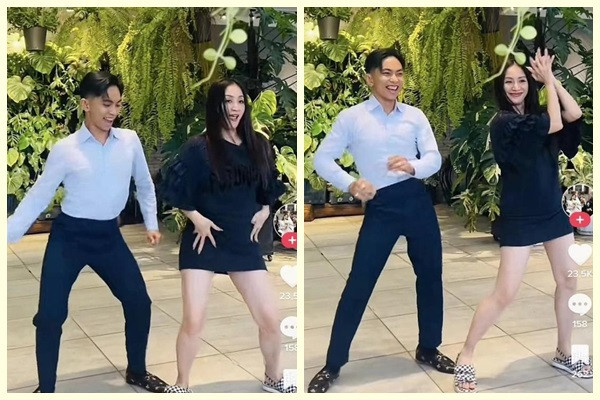 Khanh Thi nhay cuc sung cung chong du bau bi 5 thang