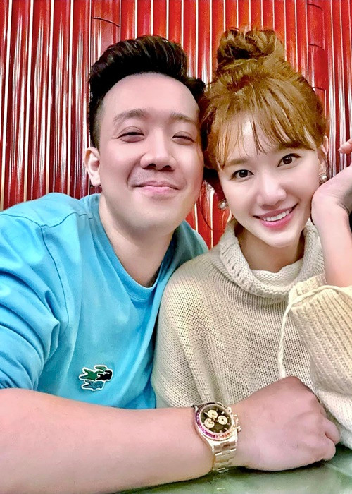 Hari Won thường xuyên tương tác với chồng trên mạng xã hội. Ảnh: FBNV