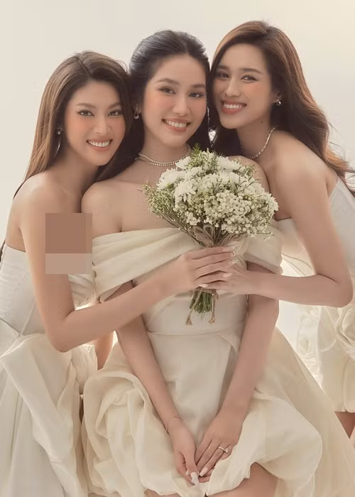 Ảnh cưới của Á hậu Phương Anh có sự xuất hiện của Hoa hậu Đỗ Thị Hà và Á hậu Ngọc Thảo.