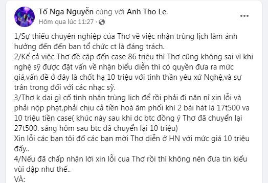 Sao Viet noi gi vu lum xum Anh Tho huy show?-Hinh-2
