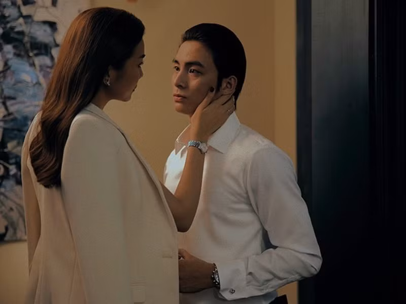 Nhờ lợi thế ngoại hình, diễn xuất tốt, anh nhanh chóng trở thành diễn viên sáng giá. Lãnh Thanh đóng phim điện ảnh "Chị chị em em" cùng Thanh Hằng và Chi Pu. Ảnh: Vnmedia