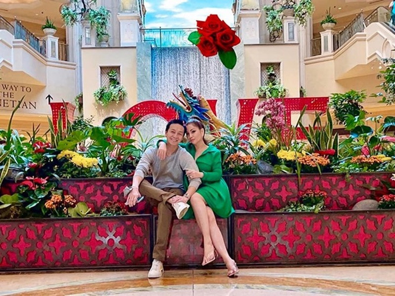 Minh Tuyết tiết lộ, chồng cô thuộc tuýp người ít nói, rất chín chắn và giàu cảm xúc. Doanh nhân Diệp Keith còn rất hiểu công việc của Minh Tuyết. Ảnh: FBNV.