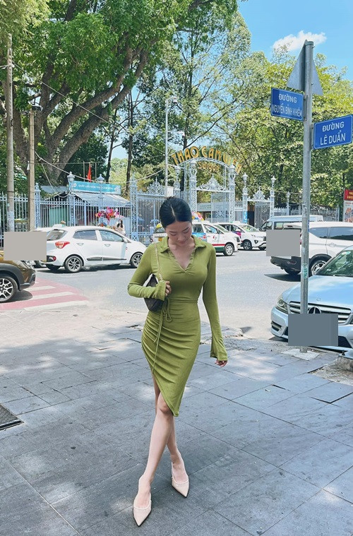 Vóc dáng của Karen Nguyễn hiện tại gần như thời son rỗi.