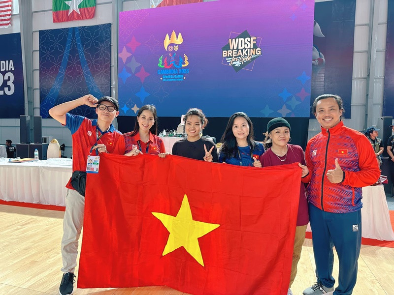 Đây là lần đầu tiên Việt Nam có huy chương ở bộ môn Dancesport - Breaking tại SEA Games.