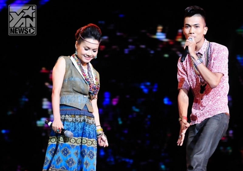 Năm 2013, BigDaddy có bản hit “Tình yêu màu nắng” kết hợp cùng Đoàn Thúy Trang. Ảnh: Yan