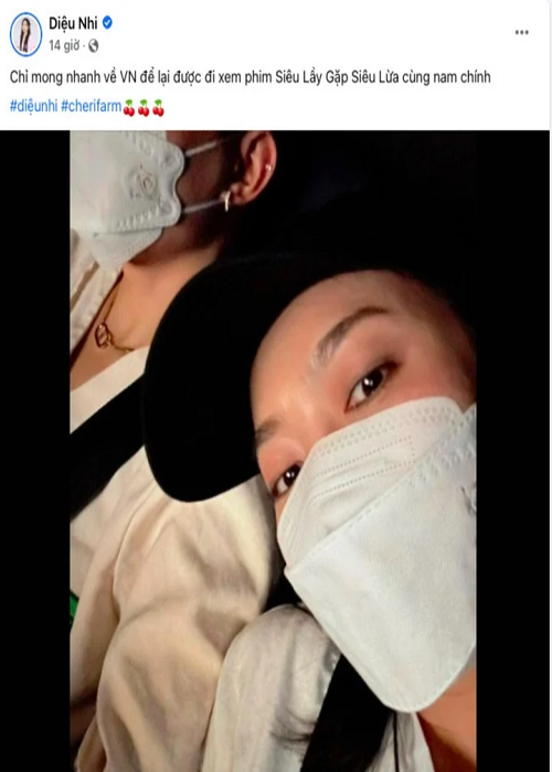 Đều là diễn viên, Diệu Nhi và Anh Tú dễ thông cảm cho công việc của nhau và tin tưởng nhau. Hồi đầu năm 2023, khi phim có Anh Tú đóng chính ra mắt, Diệu Nhi công khai ủng hộ dự án của chồng. Ảnh: VTC