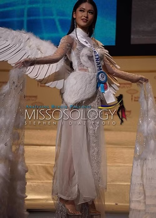 Thùy Dung không lọt top 15 Hoa hậu Quốc tế 2017. Ảnh: Missosology.