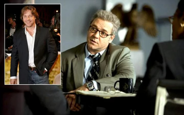 Nam diễn viên Russell Crowe từng giảm 24kg để vào vai diễn trong phim “Body of lies”. Chuyện giảm cân của anh từng là chủ đề bàn tán trong nhiều năm. Russel cho biết chỉ cần anh ngừng luyện tập là cơ thể quay trở về mức nặng nhất. (Nguồn ảnh: Telegraph)