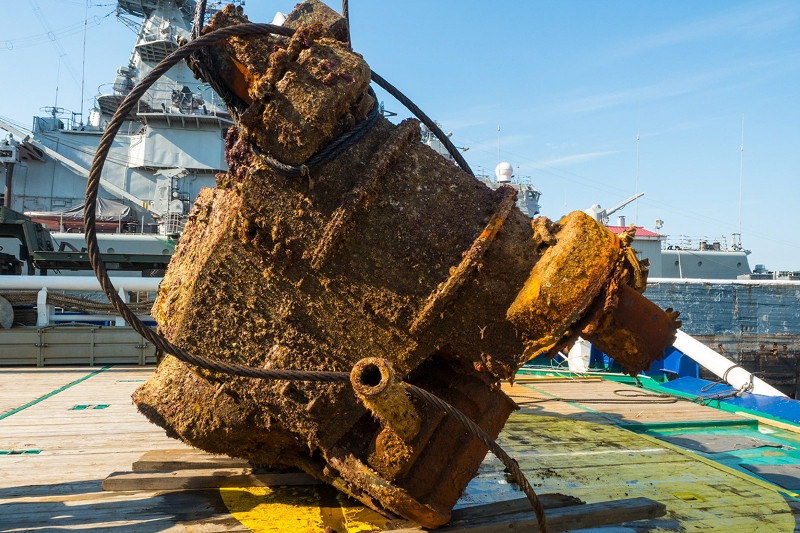 Tuy nhiên dường như mọi việc quá khó khăn do nó đã nằm dưới đáy đại dương quá lâu. Nguồn ảnh: Arms-expo.
