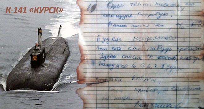 18 năm về trước, vào ngày 12/8/2000, trong một cuộc tập trận trên biển Barent, tàu ngầm hạt nhân Kursk của Hải quân Nga bất ngờ biến mất, kéo theo toàn bộ 118 thuỷ thủ đoàn và sĩ quan chỉ huy trên tàu xuống biển sâu và mọi nỗ lực cứu hộ của Moscow sau đó đều thất bại. Nguồn ảnh: RT.