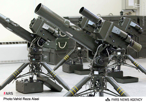 Hiện tại, trong tay Iran đang có các loại tên lửa chống tăng họ Toophan bao gồm Toophan 2/2B và Toophan 5. Trong đó, phiên bản Toophan 5 được Iran thiết kế để làm cả nhiệm vụ đất đối không tầm gần và có thể tiêu diệt được cả trực thăng của đối phương. Nguồn ảnh: Wpedia.