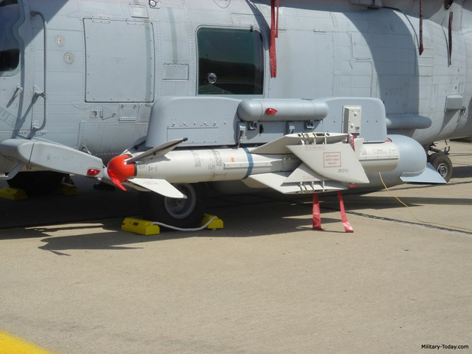 Vận tốc hành trình cận âm; sử dụng đầu dò xung laser/ hồng ngoại thụ động (phiên bản Mk 2) hoặc đầu dò hồng ngoại chủ động/ radar đo cao (phiên bản Mk 3).