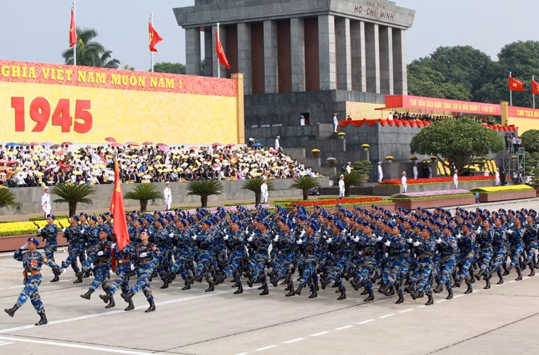 Khối chiến sĩ Hải quân đánh bộ. Nguồn ảnh: Baomoi.