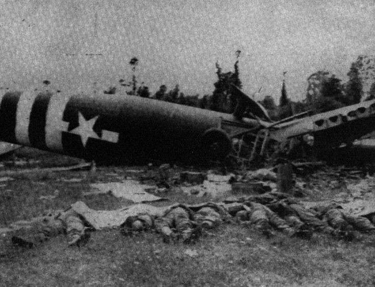 Mỹ bị thiệt hại tổng cộng 95.000 máy bay các loại, trong số đó có 52.951 chiếc thiệt hại khi giao tranh bao gồm 38.418 chiếc mất ở mặt trận châu Âu, số còn lại mất ở mặt trận Thái Bình Dương. Nguồn ảnh: WWIIhistory.