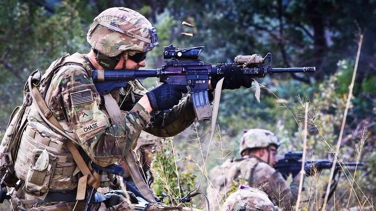 Binh lính Mỹ thuật Đại đội C, Tiểu đoàn 2, Trung đoàn 5, Lữ đoàn tác chiến số 1, sư đoàn kỵ binh 1 tập trận ở Bulgaria. Nguồn ảnh: Militarytimes.