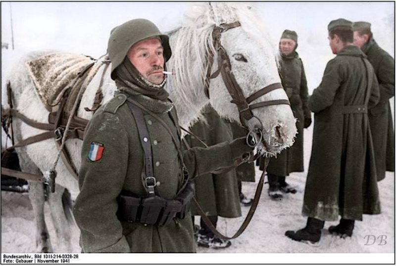 Lính Lê Dương Pháp tình nguyện chiến đấu cho quân Đức. Nguồn ảnh: Warhistory.