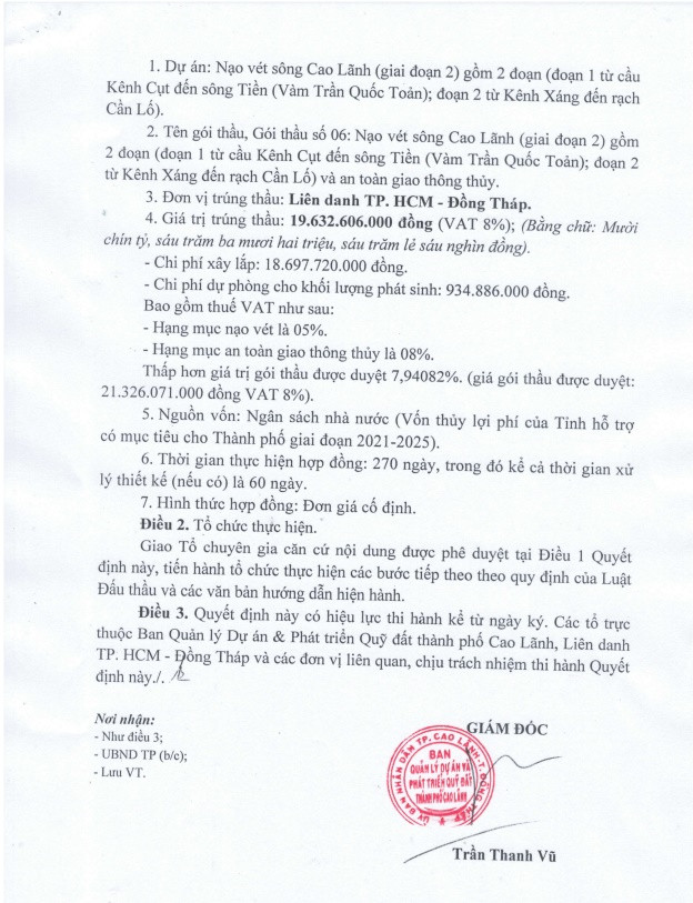 Gói thầu tại Đồng Tháp: Nhà thầu bị loại vì bằng cấp nhân sự - Hình 3 Goi thau tai Dong Thap: Nha thau bi loai vi bang cap nhan su-Hinh-3