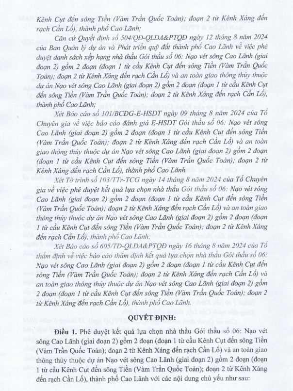 Gói thầu tại Đồng Tháp: Nhà thầu bị loại vì bằng cấp nhân sự - Hình 2 Goi thau tai Dong Thap: Nha thau bi loai vi bang cap nhan su-Hinh-2