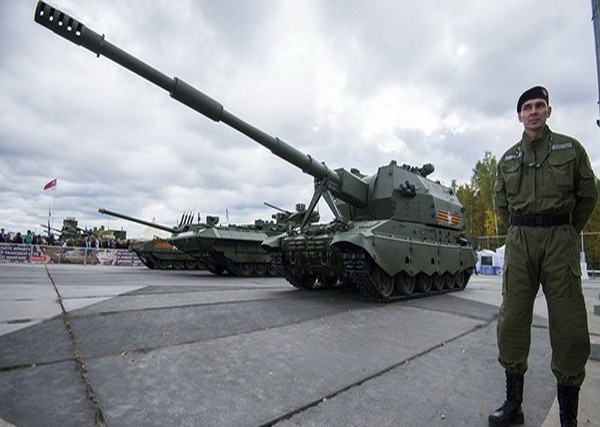 Pháo tự hành 2S35 Koalitsiya-SV khi gia nhập biên chế của quân đội Nga sẽ nâng cao đáng kể sức mạnh hỏa lực.