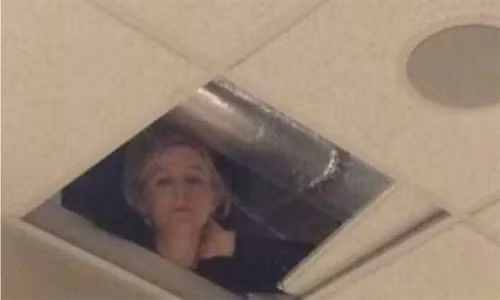 Co giao khong co mat gio kiem tra, ca lop het hon nhin len tran nha