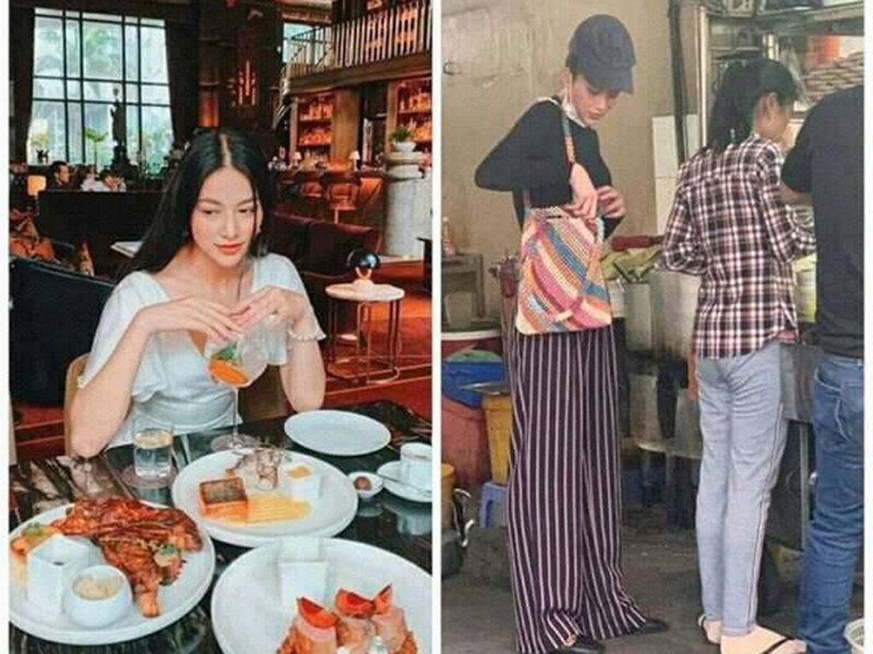 Hoa hậu Phương Khánh khiến nhiều người bất ngờ vì hình ảnh giản dị và có phần xuề xòa.