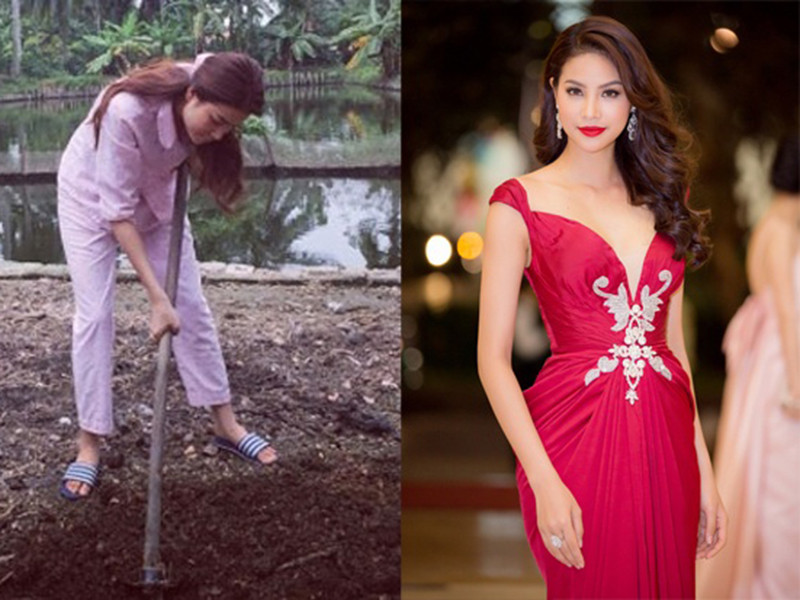 Nàng hoa hậu gốc Hải Phòng sang chảnh tại sự kiện bao nhiêu thì về nhà lại giản dị bấy nhiêu.