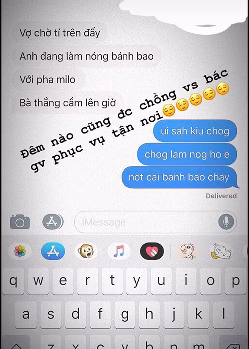 Tú Anh không ít lần khoe được ông xã chiều chuộng. Còn nhớ, khi Tú Anh mang bầu, Gia Lộc tự tay chuẩn bị thức ăn đêm cho vợ.