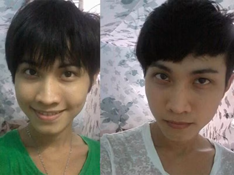 Khi chưa chuyển giới thành mỹ nhân, Hoài Sa đã lộ rõ vẻ nữ tính, yếu đuối. Ảnh: Thời đại