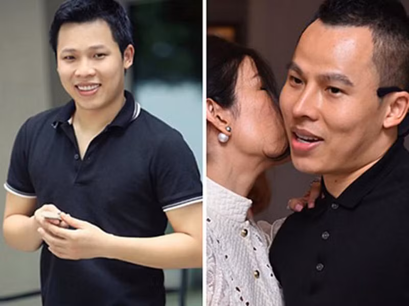 Trước tin đồn dao kéo, Khắc Tiệp phủ nhận. Thế nhưng, khi chiếc mũi thẳng giúp anh nâng tầm nhan sắc, bị xiêu vẹo đã vô tình lật tẩy chuyện làm đẹp của ông bầu này. Ảnh: Vietnamnet