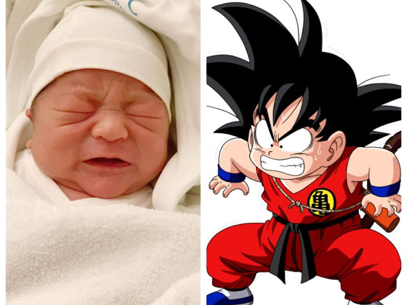 Bé Goku và bé Daino được nhiều người nhận xét là rất giống bố.