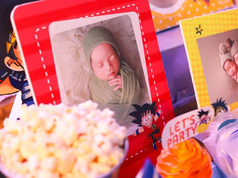 Càng lớn, bé Goku và Daino càng kháu khỉnh.