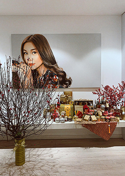 Thanh Hằng khoe căn hộ đã ngập tràn không khí Tết.