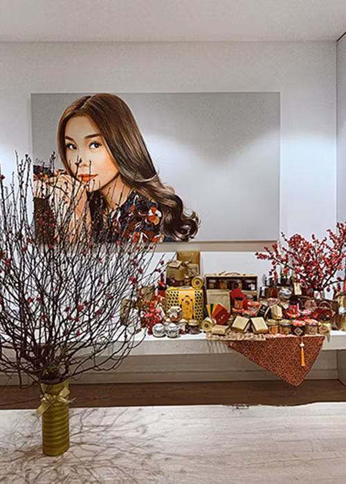 Thanh Hằng khoe căn hộ đã ngập tràn không khí Tết.