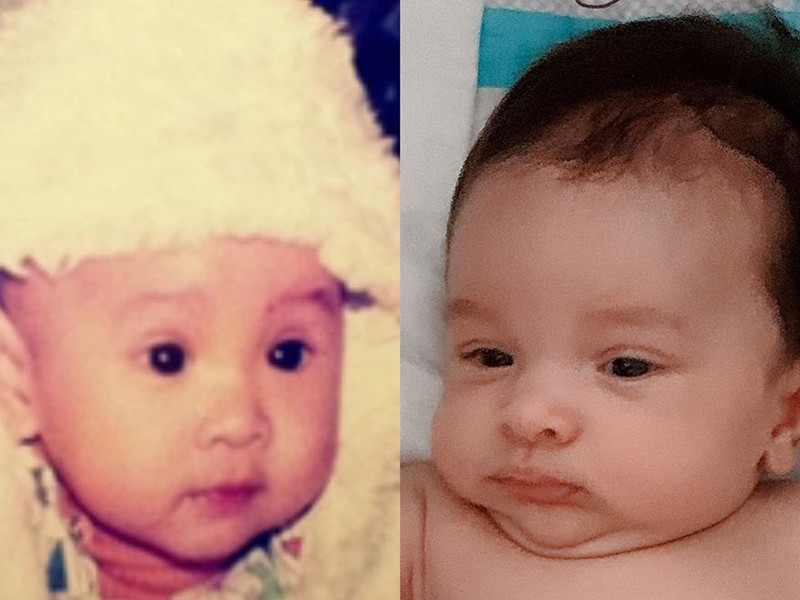 Nhóc tỳ lai Tây nhà MC Phương Mai trông khá bụ bẫm.