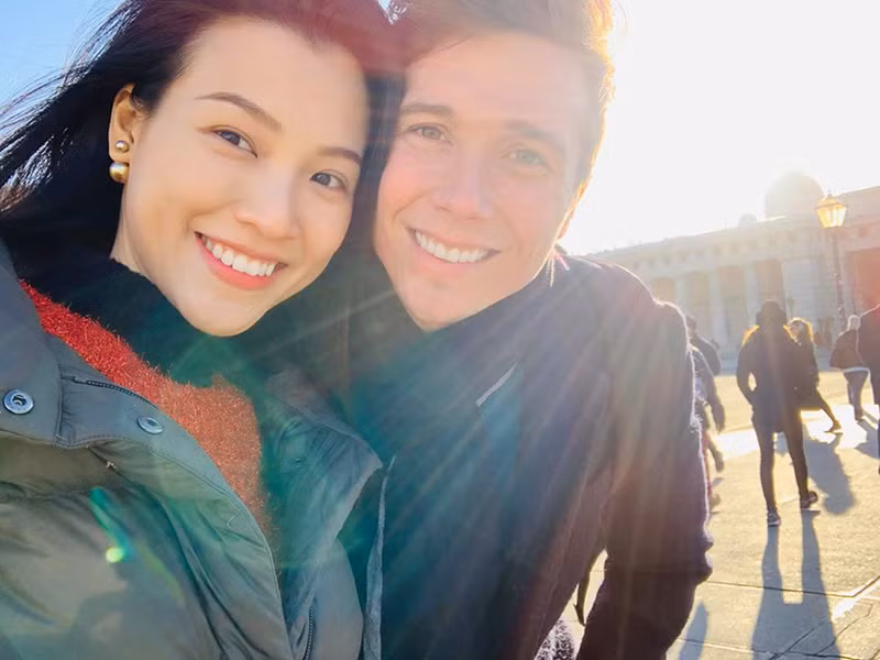 Một thời gian sau đám cưới, nữ MC mới nghỉ ngơi để đi tuần trăng mật ở châu Âu.