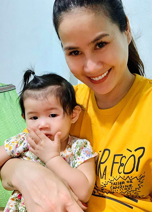 Nữ diễn viên từng qua Mỹ dưỡng thai và sinh con gái.