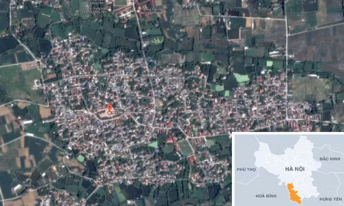 Chu tich Nguyen Duc Chung ve huyen My Duc lam viec