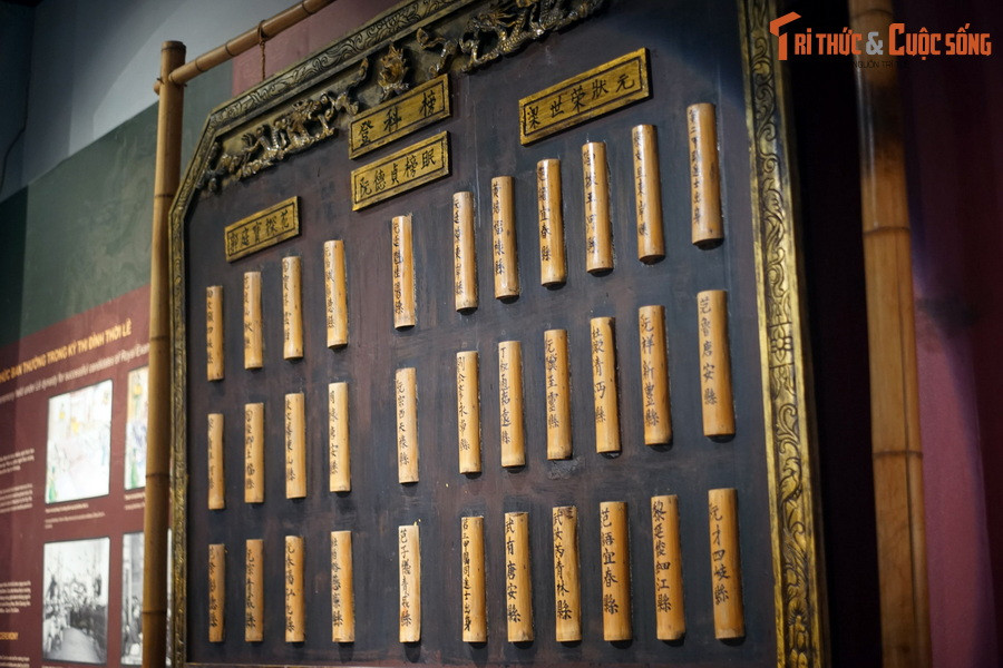 Bảng vàng đề tên các tân khoa đỗ đạt trong kỳ thi đình năm 1463, thời vua Lê Thánh Tông.