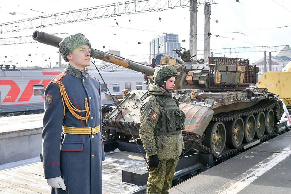 Hiện tại, bảo tàng di động này đang được đặt ở nhà ga Kazansky tại Thủ đô Moscow. Theo thông tin được Sputnik đăng tải, bảo tàng di động sẽ nằm tại Moscow trong vòng hai tháng nữa trước khi bắt đầu hành trình vòng quanh nước Nga. Nguồn ảnh: Russian Defence.