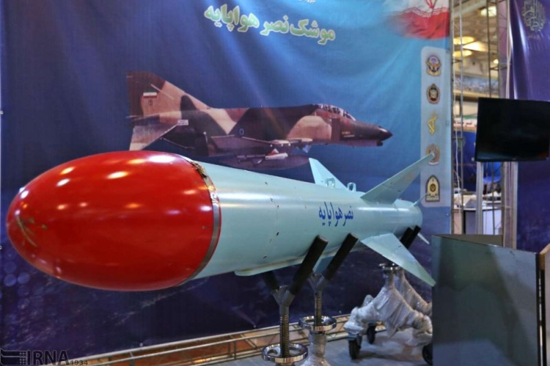 Tên lửa chống hạm Zafar do Iran sản xuất có tầm bắn tối đa 25 km và có khả năng triển khai từ trên các loại máy bay được Không quân Hồi giáo Iran sở hữu. Nguồn ảnh: Fotorep.