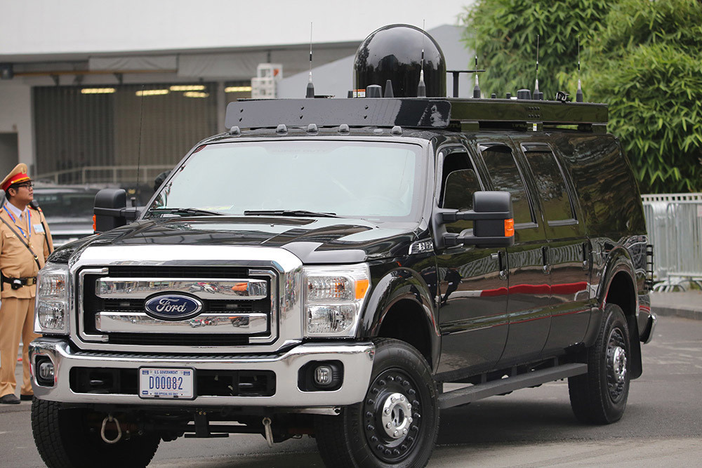 Mới đây, người ta đã tìm ra một trong số "các bí ẩn" đoàn xe hộ tống Tổng thống Trump dự Thượng đỉnh Mỹ - Triều lần 2. Nguồn ảnh: Vietnamnet.