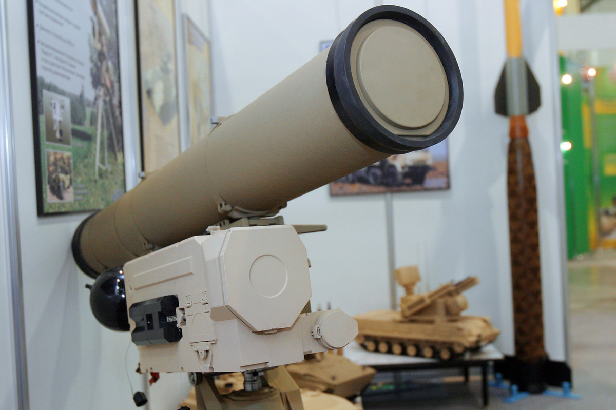 Kornet-E là phiên bản xuất khẩu của tổ hợp tên lửa chống tăng có điều khiển 9M133 Kornet. Đây là tổ hợp tên lửa được thiết kế để tiêu diệt xe tăng chủ lực của đối phương, bắt đầu được phục vụ quân đội Nga từ năm 1998. Nguồn ảnh: Sputnik.