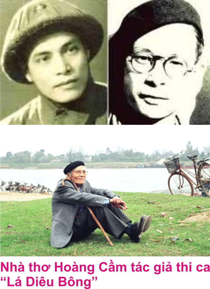 Lá diêu bông được nhà thơ giải thích đó là lá của hoa phiêu diêu, hoa trong mộng tưởng. Tình yêu luôn đẹp và phiêu diêu như vậy: “Từ thuở ấy/Em cầm chiếc lá đi đầu non cuối bể/Gió quê vi vút gọi/Diêu bông hời.../...ới diêu bông.../".