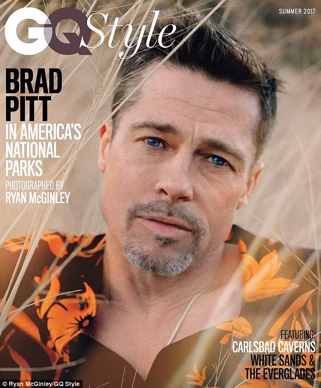 Kể từ khi Angelina Jolie đệ đơn ly hôn và mang theo 6 đứa con đồng nghĩa với việc Brad Pitt phải bước vào cuộc chiến giành quyền nuôi con với vợ cũ, anh sống khép kín và xuống mã kinh khủng. (Ảnh: GQ Style)